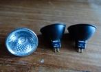 5 zwarte halogeen reflector lampjes Paulmann- 12V - 50 W, Ophalen of Verzenden, Gebruikt, 30 tot 60 watt, Halogeen (gloei)lamp