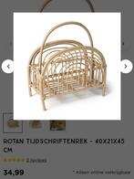 Rotan tijdschriften rek/mandje, Ophalen of Verzenden, Zo goed als nieuw