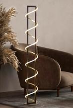 Vloerlamp zwart met matgoud, Huis en Inrichting, Ophalen, 100 tot 150 cm, Nieuw, Metaal