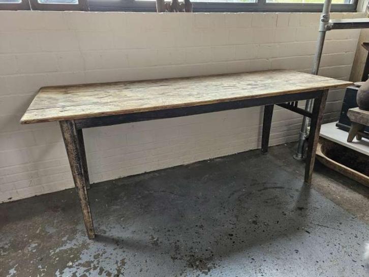 stoere landelijke eettafel ``WOONWINKEL RUSTIEK``, Huis en Inrichting, Tafels | Eettafels, Gebruikt, 150 tot 200 cm, 50 tot 100 cm