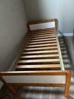 Houten bedframe - Eenpersoons, Ophalen, Eenpersoons, Bruin, 200 cm