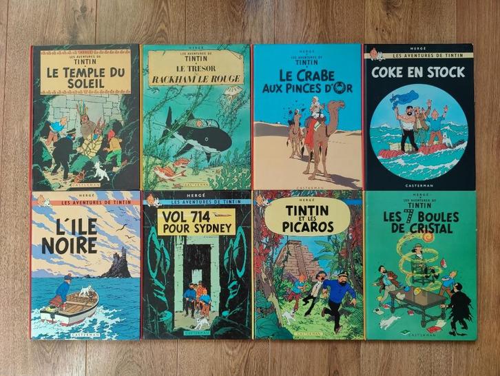 Kuifje hardcovers - Franstalig (8+1) - Tintin, Boeken, Stripboeken, Zo goed als nieuw, Meerdere stripboeken, Ophalen of Verzenden