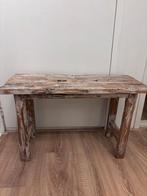 Stoer houten bankje – robuust & doorleefd  (alleen ophalen), Ophalen, Zo goed als nieuw, Hout