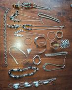 Lot Zilverkleurige Vintage Sieraden in 1 koop voor 20, Gebruikt, Met edelsteen, Ophalen of Verzenden, Zilver