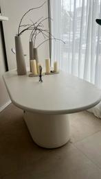 Japandi eettafel beton cire, Gebruikt, 200 cm of meer, Vijf personen of meer, Rechthoekig