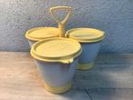 Tupperware carrousel met 3 bakjes, Ophalen of Verzenden, Gebruikt