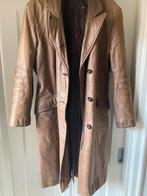 Vintage zacht leren lange jas 44-46, Kleding | Dames, Jassen | Winter, Ophalen of Verzenden, Maat 42/44 (L)
