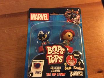Marvel Bops n Tops 3-pak. waarvan 1 mystery. Nieuw beschikbaar voor biedingen