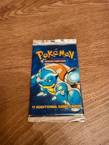 Pokémon Base Set Booster Pack - Sealed - 1999 - Blastoise