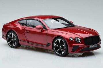 Bentley Continental GT 2018 Candy Rood 1/18 NOREV ref 182788 beschikbaar voor biedingen