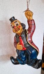 Vintage beeld clown aan ballonnen, Verzamelen, Ophalen of Verzenden, Zo goed als nieuw, Fantasy