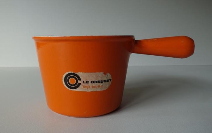 C Le Creuset fonduepan gietijzer Frans keuken, Huis en Inrichting, Keuken | Potten en Pannen, Gebruikt, Koekenpan of Braadpan