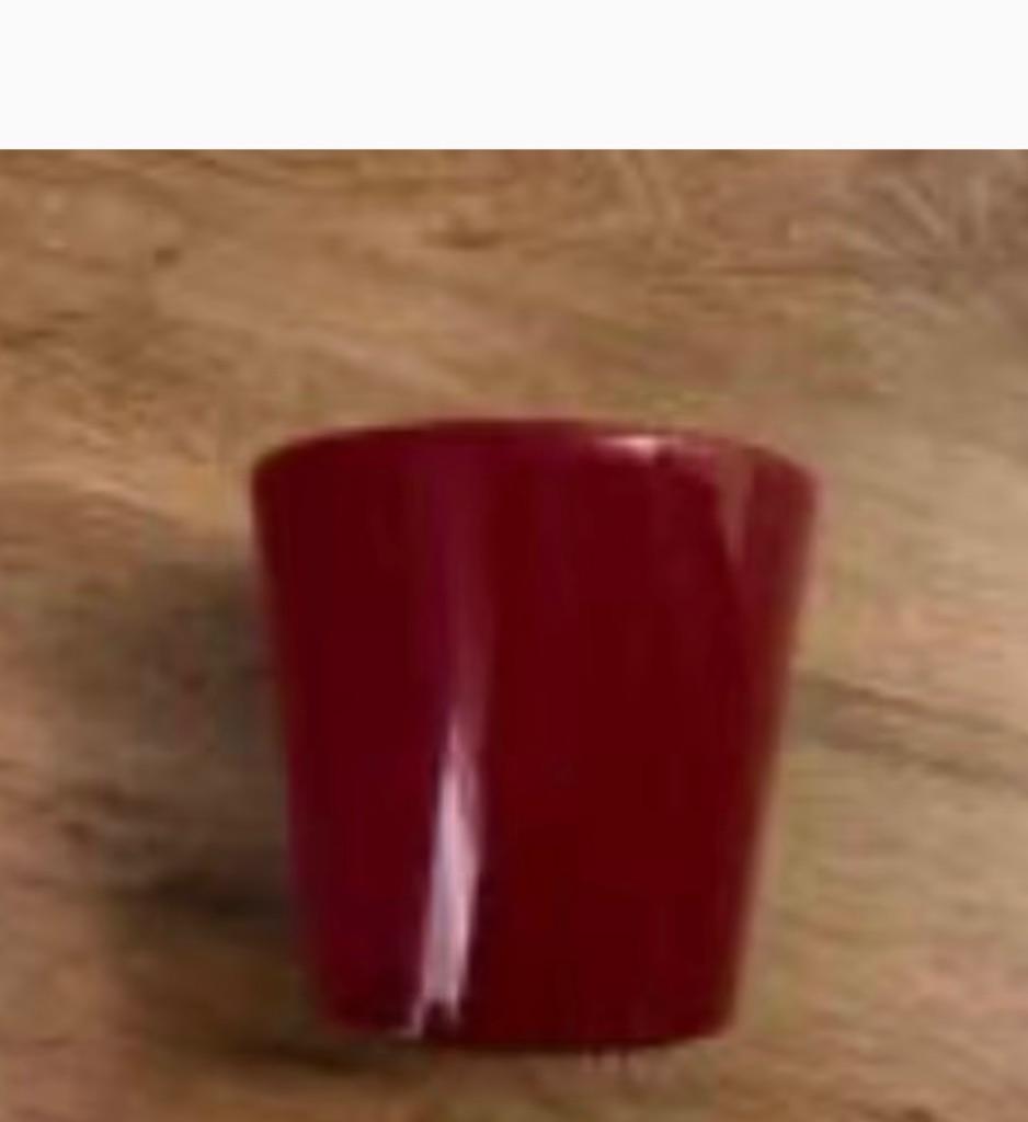 Rode bloempot, Overige materialen, Rond, Binnen, Ophalen of Verzenden