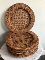 Nieuw 6 rattan rotan onderborden, Birmariet Myanmar, 32 cm., Huis en Inrichting, Ophalen of Verzenden, Nieuw, Bord