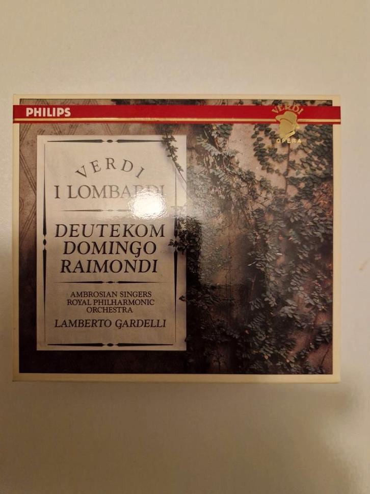 Verdi - I Lombardi - Deutekom, Domingo, Raimondi (2CD), Cd's en Dvd's, Cd's | Klassiek, Zo goed als nieuw, Opera of Operette, Romantiek