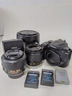 Nikon D3400 DSLR (schoon) + 3 DX lenzen (met schimmel), Ophalen, Gebruikt, Spiegelreflex, Nikon