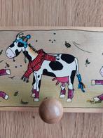 Kapstok hout koeien houten kinderkapstokje nieuw, Ophalen of Verzenden, Nieuw, Kapstokje
