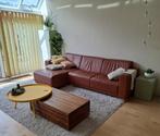 Leren bank met loungegedeelte (gratis), Ophalen, 250 tot 300 cm, Gebruikt, Driepersoons