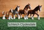 Schleich Clydesdale met of zonder vaantje, Ophalen of Verzenden, Zo goed als nieuw, Paard, Beeldje of Figuurtje