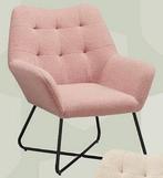 Roze Fauteuil, Ophalen, Gebruikt, Minder dan 75 cm, Stof