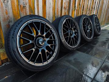 18" 5x112 Mercedes A45 AMG style Velgen + Zomerbanden, 6mm!! beschikbaar voor biedingen