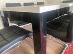 Eettafel met stoelen en losse tafel, Huis en Inrichting, Tafels | Eettafels, Ophalen, 200 cm of meer, 50 tot 100 cm, Zo goed als nieuw
