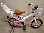 meisjes fiets 12 inch met poppenzitje en mandje, Ophalen, Gebruikt, Minder dan 16 inch, Zijwieltjes