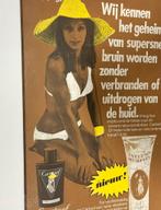 Vintage reclame board jaren 70, Verzenden
