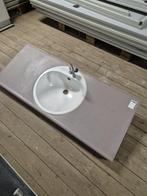 Aanrechtblad met wasbakje en waterkraan – Paars, Huis en Inrichting, Keuken | Keukenelementen, Ophalen, Gebruikt, Minder dan 100 cm