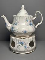 Royal Albert “Blue Blossom” theepot + theewarmer, Huis en Inrichting, Overige typen, Ophalen of Verzenden, Zo goed als nieuw, Overige stijlen