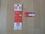 2x vervoersbewijs Gemeentevervoerbedrijf  Amsterdam, Verzamelen, Spoorwegen en Tramwegen, Trein, Overige typen, Ophalen of Verzenden