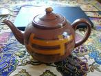 theepot sober stoer retro jaren 70 terra oker geel 11 cm, Verzenden