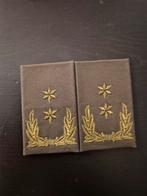 Leger rangen setje Generaal Majoor, Verzamelen, Militaria | Algemeen, Ophalen of Verzenden, Landmacht, Nederland, Embleem of Badge