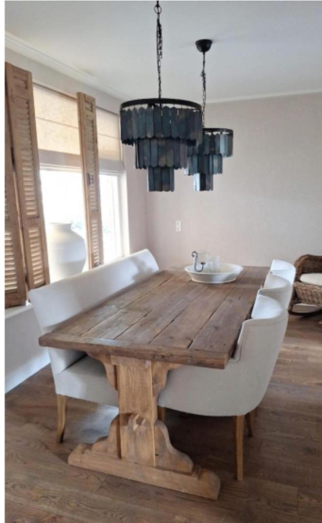 Landelijke eettafel * kloostertafel * hout,oud *Huisje Sfeer, Huis en Inrichting, Complete eetkamers, Nieuw, Ophalen of Verzenden