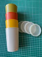 Vier drinkbekers met deksels van Tupperware, Ophalen of Verzenden, Gebruikt