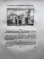 159 / Gorinchem Gorkum aan de Wal Kopergravure 1732, Antiek en Kunst, Kunst | Etsen en Gravures, Ophalen of Verzenden