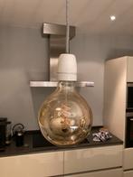 Twee Leuke industriële lampen, Minder dan 50 cm, Glas, Zo goed als nieuw, Ophalen