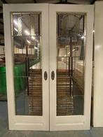 Set openslaande deuren met glas in lood 201x137cm., Ophalen