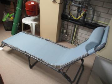 Bijna Nieuw Camping Ligbed verschillende standen instelbaar. beschikbaar voor biedingen