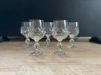 Vintage Bohemia Crystal wijnglazen, Verzamelen, Porselein, Kristal en Bestek, Kristal, Ophalen of Verzenden, Zo goed als nieuw