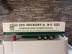 Tekno jan deckers.jr bv oplegger, Hobby en Vrije tijd, Modelauto's | 1:50, Ophalen of Verzenden, Zo goed als nieuw, Bus of Vrachtwagen
