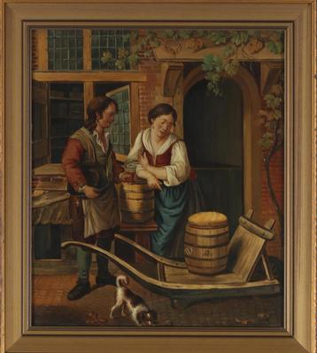 Holland 18e eeuw zeldzaam gesigneerd AD 1797 Leidse sleutel+ beschikbaar voor biedingen