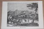 Antieke gravure - Landschap San Marino - 1834 !!, Antiek en Kunst, Ophalen of Verzenden