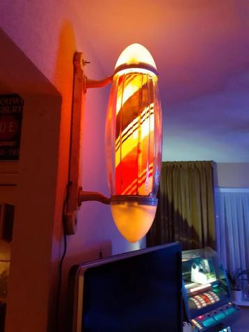 jaren 50 zeldzame kapperslamp barberpole kapperspaal beschikbaar voor biedingen