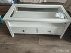 Salontafel Ikea Idanäs wit, Ophalen, Gebruikt, 100 tot 150 cm, Glas