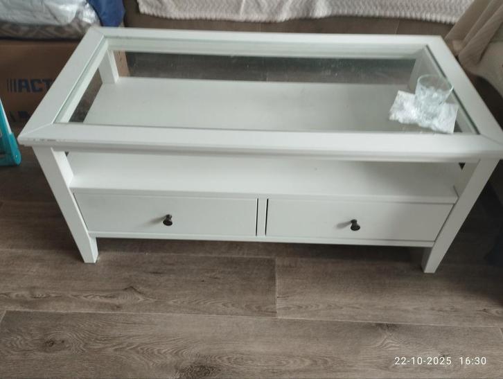 Salontafel Ikea Idanäs wit, Huis en Inrichting, Tafels | Salontafels, Gebruikt, Minder dan 50 cm, 50 tot 100 cm, 100 tot 150 cm