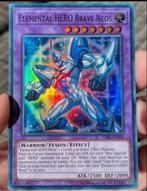 Yu-Gi-Oh! Elemental HERO Brave Neos SAST Print !, Verzenden, Zo goed als nieuw, Losse kaart, Foil
