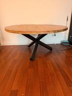 Mango houten ronde eettafel, Ophalen, Rond, Zo goed als nieuw, Vijf personen of meer