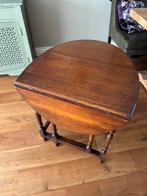 Antieke Engelse bijzet-, hangoortafel, uitklapbaar ovaal, Antiek en Kunst, Antiek | Meubels | Tafels, Ophalen