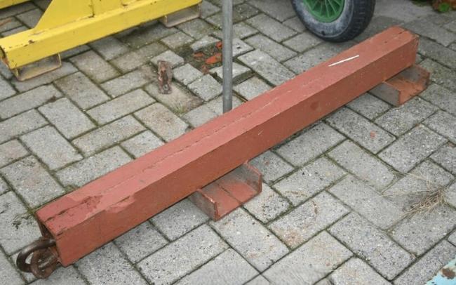 Heftruck hijsbalk met haak – zwaar stalen uitvoering, Doe-het-zelf en Verbouw, Lieren en Takels, Gebruikt, Handmatig, Ophalen